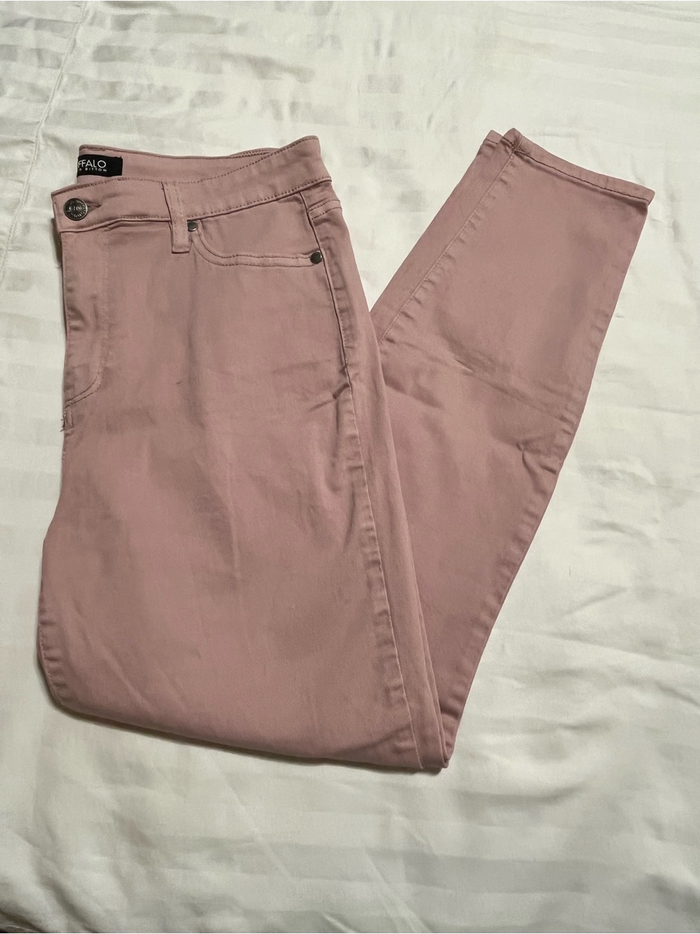 High Rise,Soft Stretch, Ankle Jeans in Dusty Rose